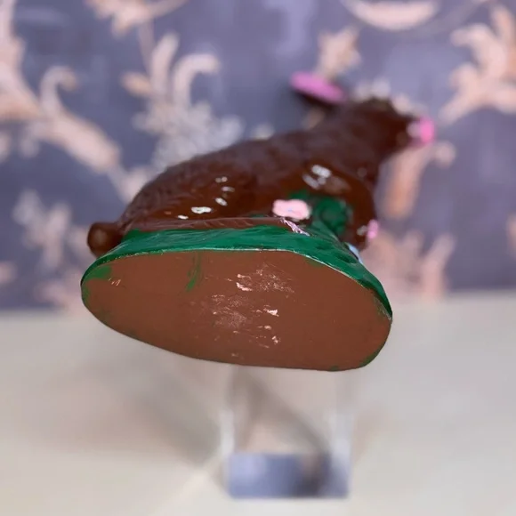 Vintage Estate Faux Chocolate Easter Bunny Figurine - Picture 8 of 8